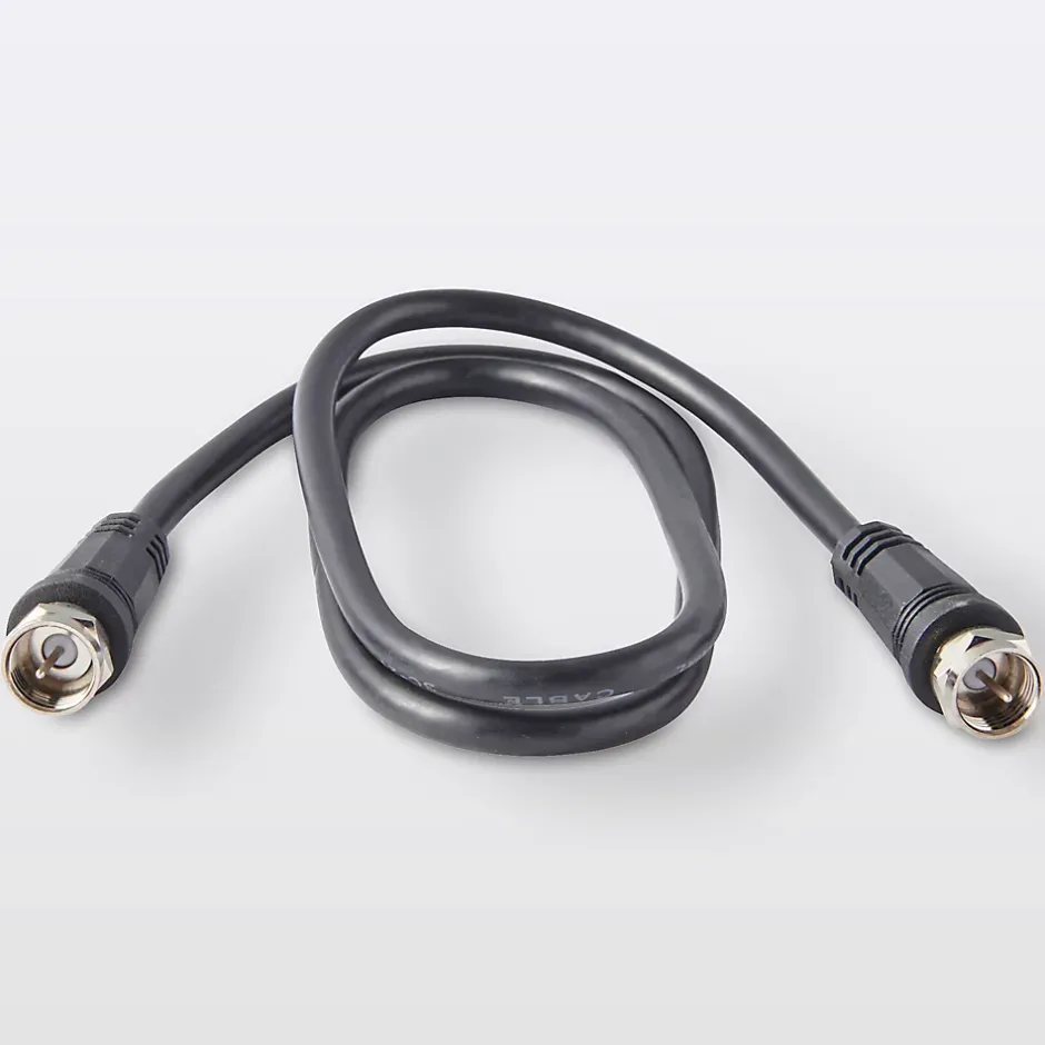 Câble Type F Mâle / Mâle noir , 0.75 m^Blyss Hot