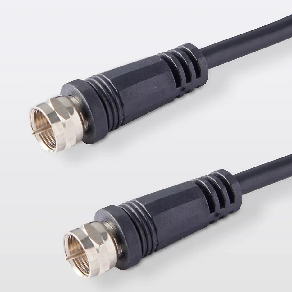 Câble Type F Mâle / Mâle noir , 0.75 m^Blyss Hot