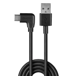 Câble USB 2.0 - USB-C coudé - 50cm^Lindy Online