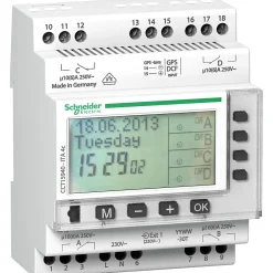 Cct15940 Schneider - Horloge Modulaire Annuelle - 24h/7jours/année - 4 Canaux - Acti9 Ita-Schneider Electric