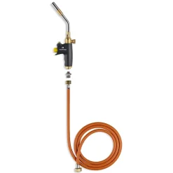 Chalumeau à gaz Tuyau 2m Connexion directe sur Bouteille Gaz Flamme Réglable Piezo^Kemper