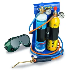 Chalumeau Bi-Gaz Oxygène Propane Pro 3300-C : Kit Complet Soudage & Brasage, Coupe Acier 5 mm, Détendeurs, Manomètres^Kemper Best