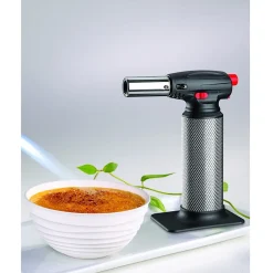 Chalumeau de cuisine Professionnel à gaz Torche gaz rechargeable Utilisation 360 degrés Allumage piezo^Kemper Sale