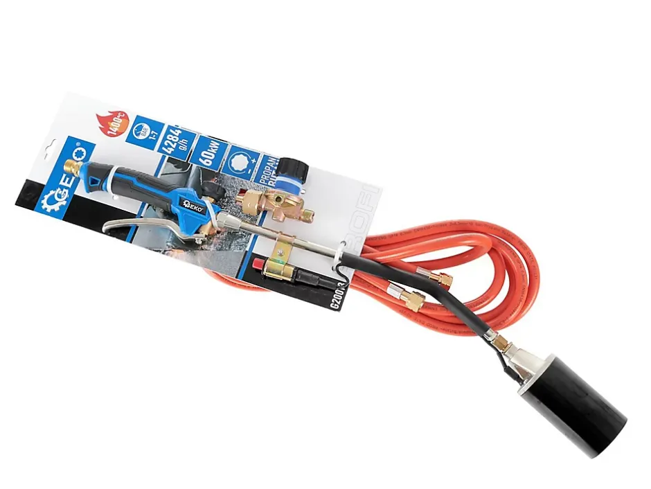 Chalumeau gaz Charpentier 60mm PROFI - 70 cm Tuyau 5 m Réducteur Inclus-Importdistrib