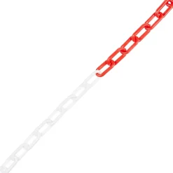 Chaîne de signalisation rouge et blanche ø6 mm x 10 m-Diall Hot