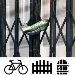 Chaîne en acier à combinaison Masterlock 1.50m x 8 mm-Master Lock Best