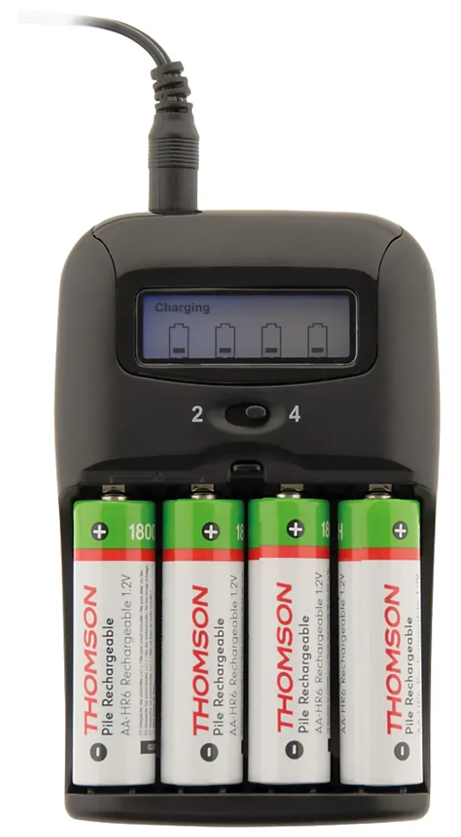 Chargeur à rechargement rapide pour piles AA et AAA (fournies) -^Thomson Sale