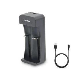 Chargeur rapide à 2 canaux pour batteries lithium-ion^Velamp Hot