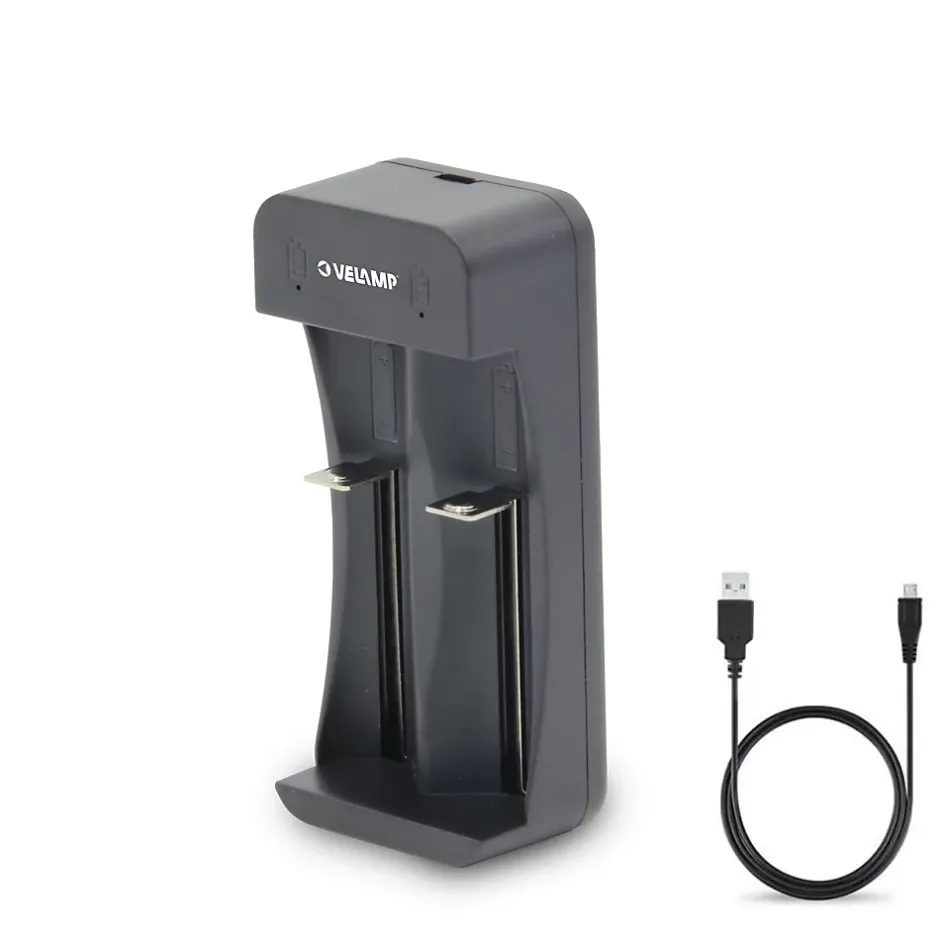 Chargeur rapide à 2 canaux pour batteries lithium-ion^Velamp Hot