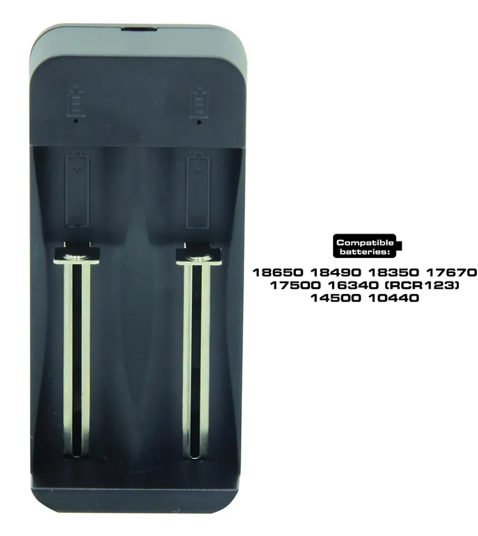 Chargeur rapide à 2 canaux pour batteries lithium-ion^Velamp Hot