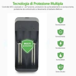 Chargeur rapide à 2 canaux pour batteries lithium-ion^Velamp Hot