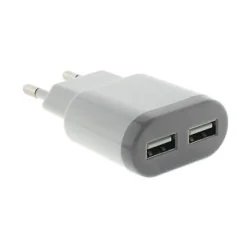 Chargeur sur secteur 2 prises USB 2.4A^ Discount