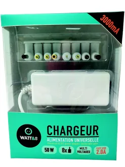 Chargeur universel 3000 mA^Watt & Co Outlet