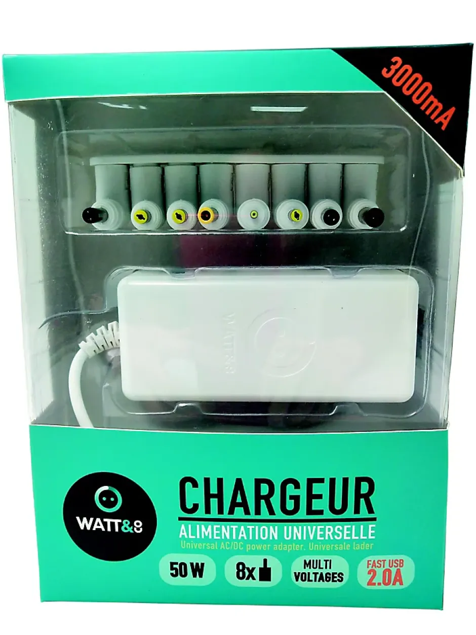 Chargeur universel 3000 mA^Watt & Co Outlet