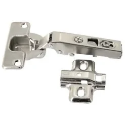 Charnière invisible clipsable acier nickelé pour porte à recouvrement Ø35 mm 110°, lot de 2^Diall Online