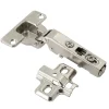 Charnière invisible clipsable acier nickelé pour porte à demi-recouvrement Ø35 mm 110°, lot de 2-Diall Clearance