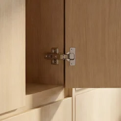 Charnière invisible tourillon acier nickelé pour porte à demi-recouvrement Ø35 mm 110°, lot de 2-Diall