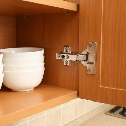 Charnière invisible tourillon acier nickelé pour porte à recouvrement Ø35 mm 110°, lot de 2-Diall Clearance