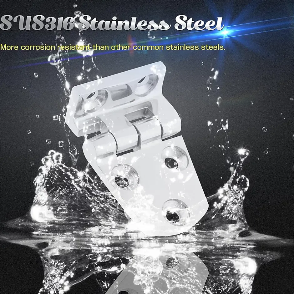 Charnière marine robuste pour armoire de pont, charnière marine en acier, charnière marine décalée côté court^Deko