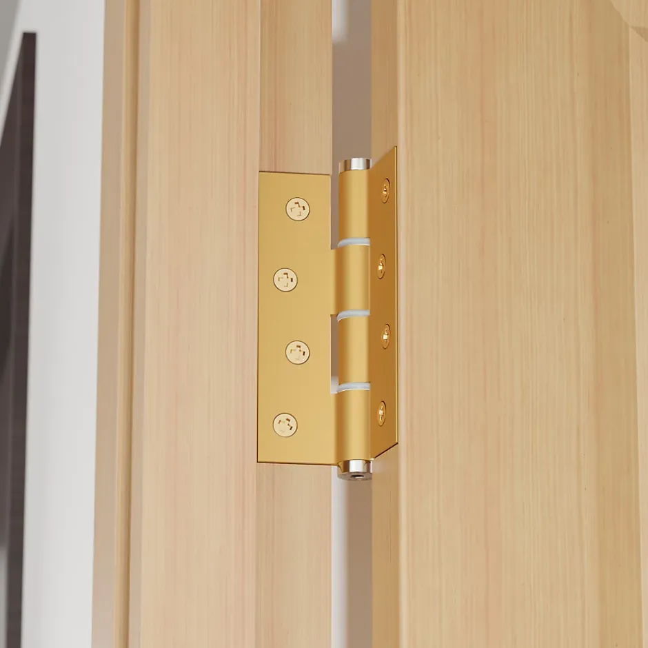 Charnière simple action à ressort, 120X40 mm, en aluminium anodisée or, pour porte de 40 mm-Hardwarexchange Outlet