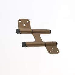 Charnière va et vient à ressort, 120X35 mm, mouvement 180degrés , en aluminum anodisée bronze, posée totalement en applique,-Hardwarexchange Hot