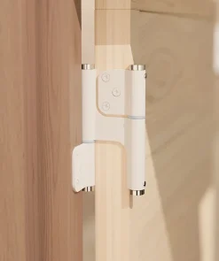 Charnière va et vient à ressort, 120X35 mm, mouvement 180 degrés, en aluminum Blanc, posée totalement en applique,^Hardwarexchange Online