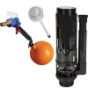 Chasse d'eau + robinet flotteur SE 3/8 - 2", Bouton poussoir + tige^Fluidmaster New