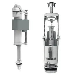 Chasse d'eau + robinet flotteur bas , double bouton poussoir + étrier^Flomasta Online