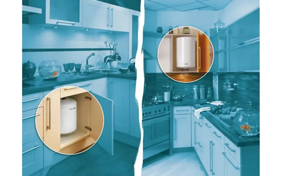 Chauffe eau électrique RISTRETTO - Sur évier - diam : 338 mm- 30 litres-Thermor