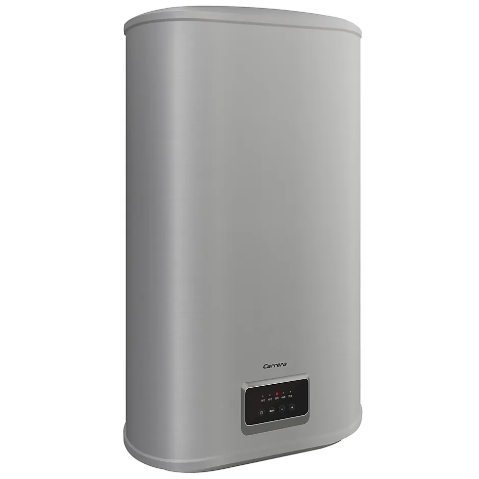 Chauffe-eau électrique plat alu brossé 93L^Carrera New