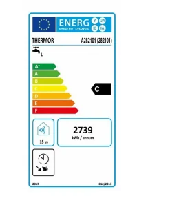 Chauffe-eau électrique STEATIS (300L) - Hauteur: 1,78 m - Capacité 300 L - Blanc - Classe énergétique : C^Thermor Discount