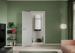 Chauffe-eau électrique thermodynamique connecté anode magnésium Nuos Plus S2 150L 4 personnes blanc-Ariston Online