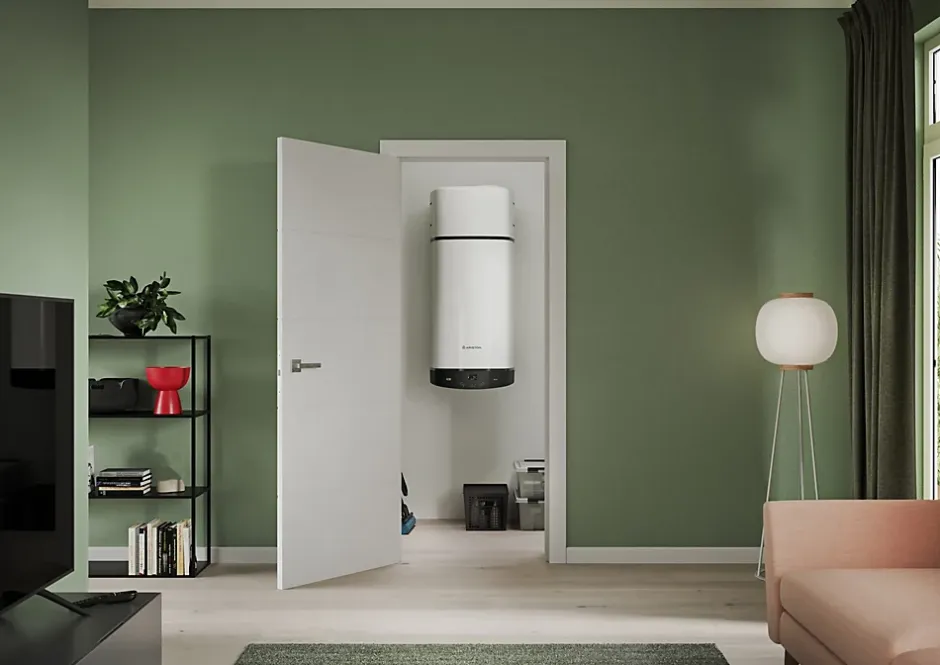 Chauffe-eau électrique thermodynamique connecté anode magnésium Nuos Plus S2 150L 4 personnes blanc-Ariston Online