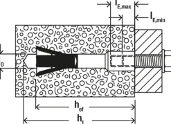 Cheville acier électrozingué pour béton cellulaire FPX-I M6 I, 2 pièces-Fischer Clearance