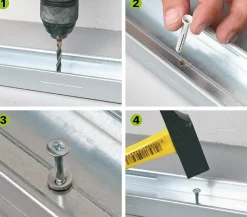 Cheville Clous Vis à Frapper , 6 x 40 mm, Boite de 200^Semin Hot