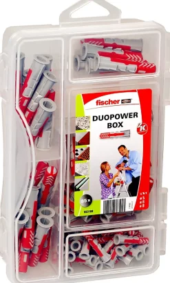 Cheville DuoPower 30 x ø5 x l.25 mm / 35 x ø6 x l.30 mm / 20 x ø8 x l. 40 mm-Fischer Outlet
