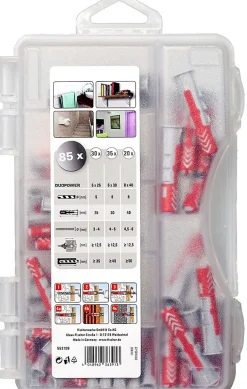 Cheville DuoPower 30 x ø5 x l.25 mm / 35 x ø6 x l.30 mm / 20 x ø8 x l. 40 mm-Fischer Outlet