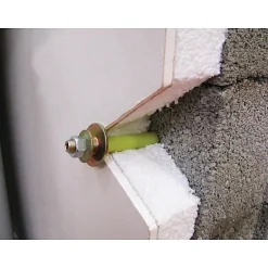 Cheville fixation chauffe-eau - Diamètre 16 mm -200 mm - Plâtre et polystyrène - Sachet de 4 -^ING Fixation