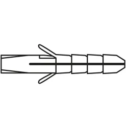 Cheville nylon matériaux plein^Viswood Best