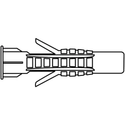 Cheville nylon multi matériaux-Viswood