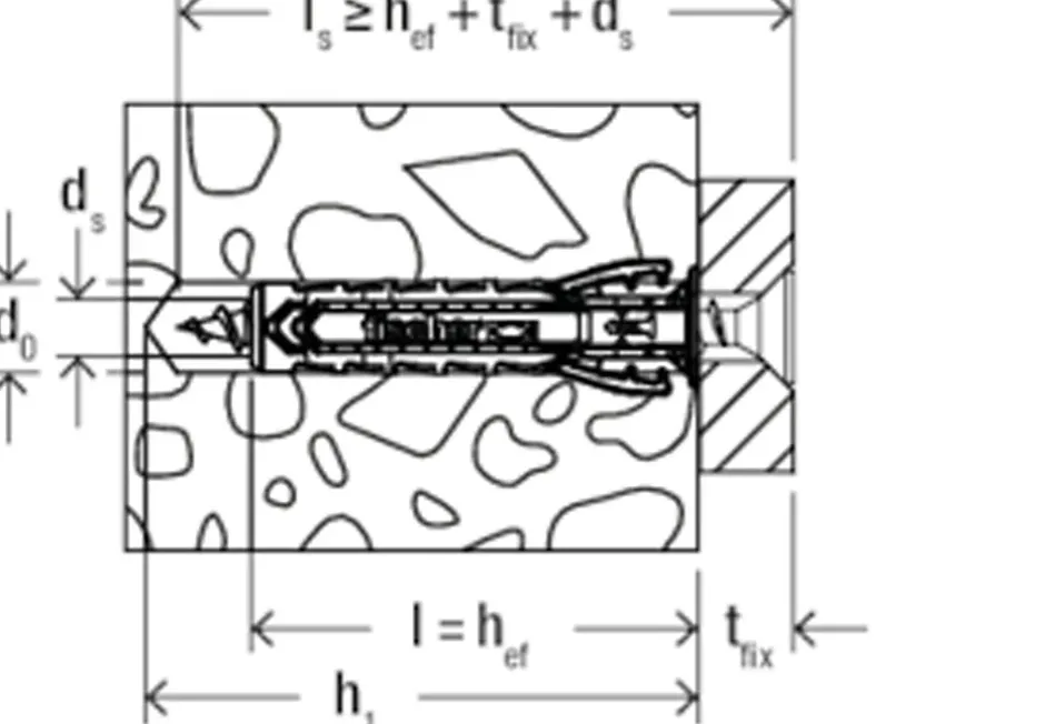 Cheville nylon pour matériaux pleins SX PLUS 8x40 mm S BTE, 50 pièces^Fischer New
