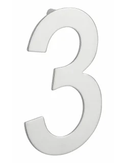 Chiffre 3 à visser, inox, H.100mm --Thirard Outlet