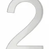 Chiffre 2 adhésif, inox, H.76mm -^Thirard Sale