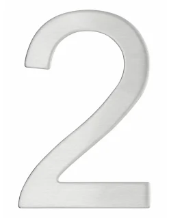 Chiffre 2 adhésif, inox, H.76mm -^Thirard Sale