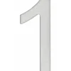 Chiffre 1 adhésif, inox, H.76mm --Thirard Sale