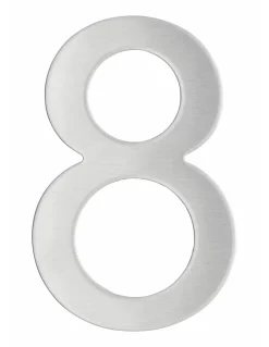 Chiffre 8 adhésif, inox, H.76mm -^Thirard Online