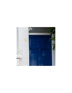 Chiffre 6, laiton, à visser, H.51mm, doré -^Thirard Online