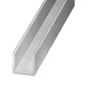 Cimaise aluminium brut 10 x 20 x 10 mm int 7 mm Ep. 1,5 mm, 2 m-CQFD Clearance