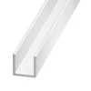 Cimaise aluminium brut blanc 10,5 x 9,5 x 11, 5 mm, 2 m^CQFD New