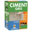 Ciment Gris Polyvalent 1kg - Finesse et Séchage Rapide - Maçonnerie, Réparation, Scellement et Jointoiement Intérieur/Extérieur^Prb New